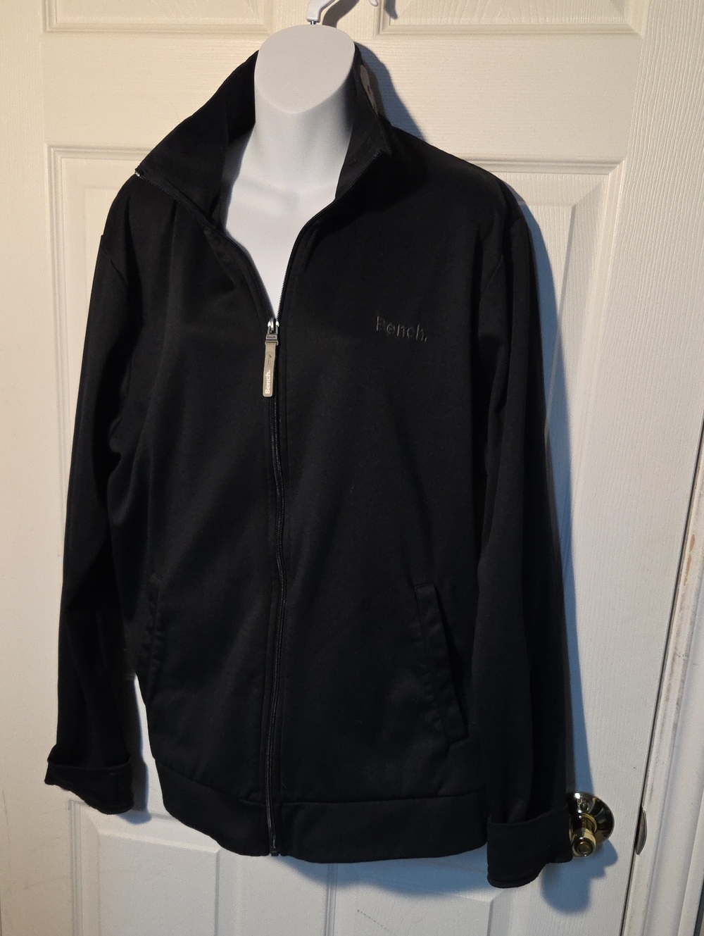 Bench Black Zip-Front Fleece Jacket XXL
